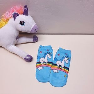Accessories - Unicorn Rainbow with Stars & Hearts Socks (2/$20) Accessories - Unicorn Rainbow with Stars & Hearts Socks (2/$20)